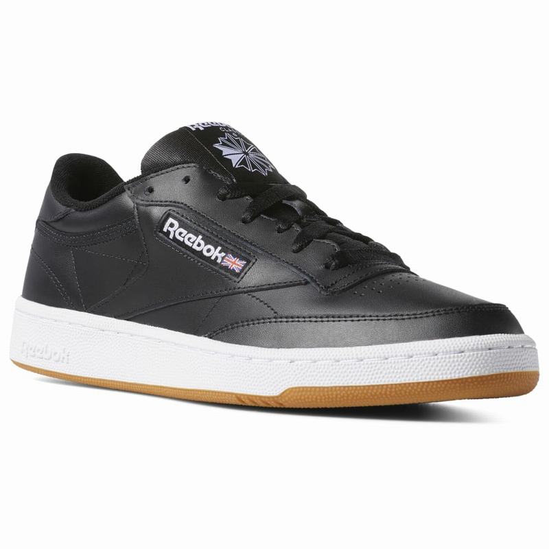 Reebok Club C 85 Tenisky Damske - Čierne/Biele GL7650WV